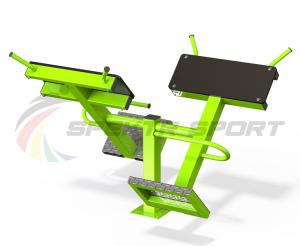 Купить Уличный тренажер сдвоенный для разгибательных мышц спины и больших ягодичных мышц в Кемерове 