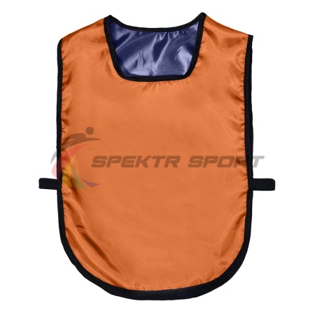 Купить Манишка футбольная двусторонняя универсальная Spektr Sport оранжево-синяя в Кемерове 